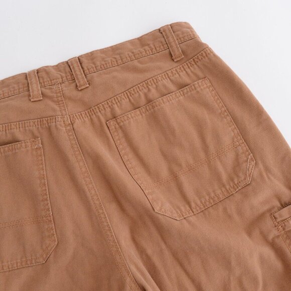 32 Degrees Heat Tan Heavyweight Cotton Lined Carpenter Dungarees Pants 38X32 - Picture 13 of 14